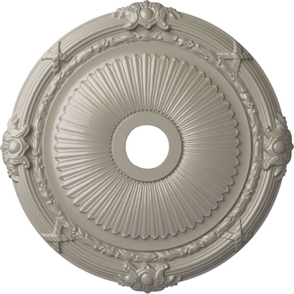 Ekena Millwork Heaton Ceiling Medallion (Fits Canopies up to 6 1/2"), 27 1/2"OD x 3 7/8"ID x 2 1/4"P, Pearl White CM27HEPWS - main